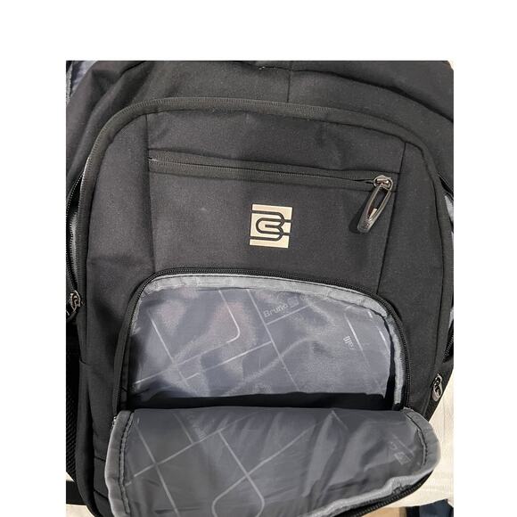 Bruno Cavalli Padded Computer Black Backpack - Picture 3 of 5